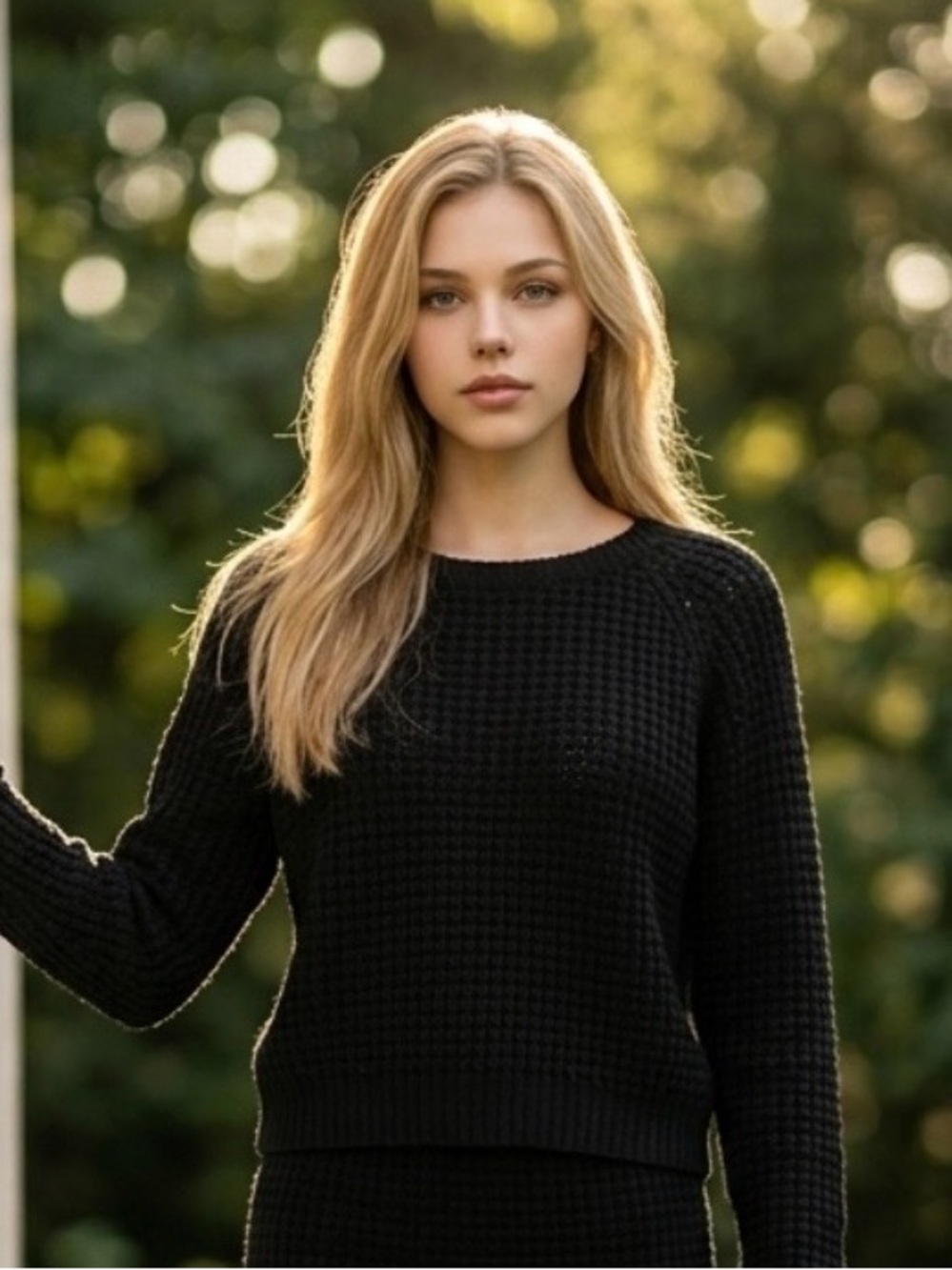🆕BCBGMaxAzria Black Crew Neck Sweater